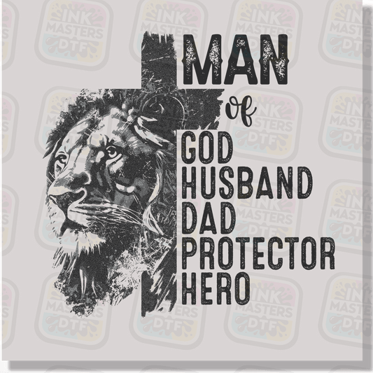 Man Of God DTF Transfer - Ink Masters DTF