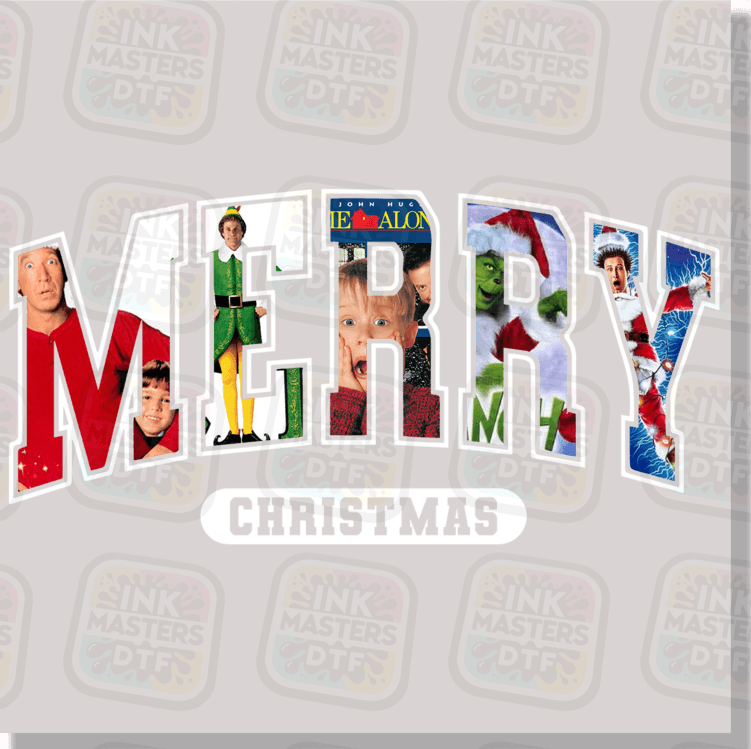 Merry Christmas DTF Transfer