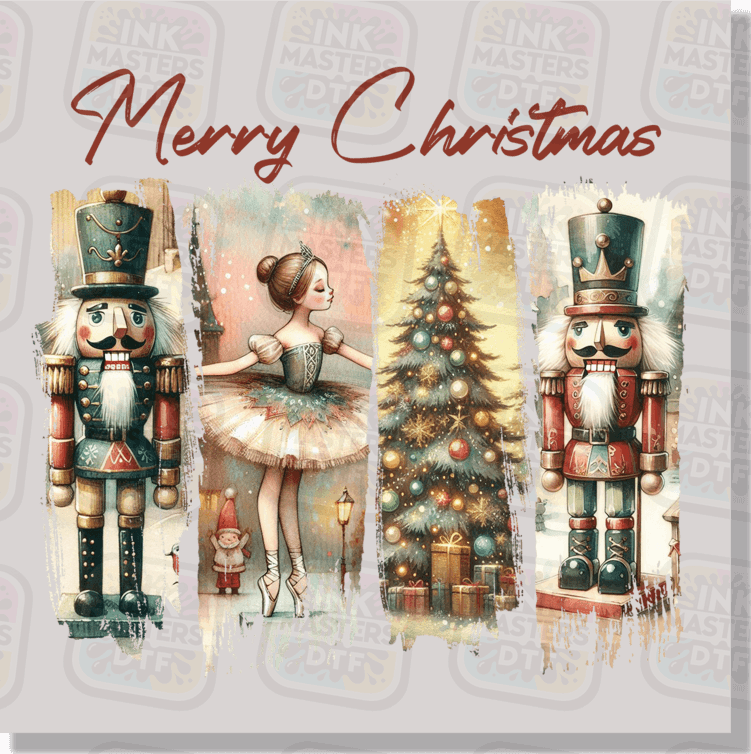 Merry Christmas Vintage Nutcracker DTF Transfer - Ink Masters DTF
