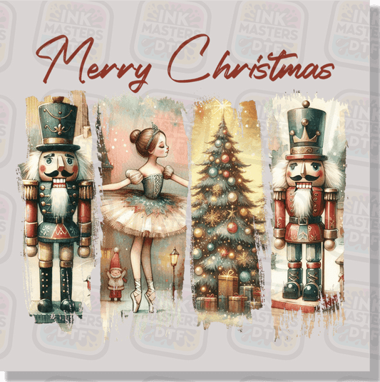 Merry Christmas Vintage Nutcracker DTF Transfer - Ink Masters DTF