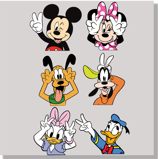 Mickey Mouse And Friends Silly Selfies DTF Transfer - Ink Masters DTF