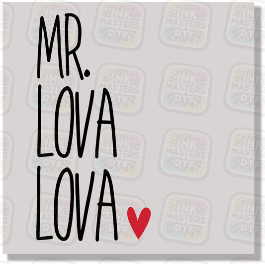 Mr Lova Lova DTF Transfer - Ink Masters DTF