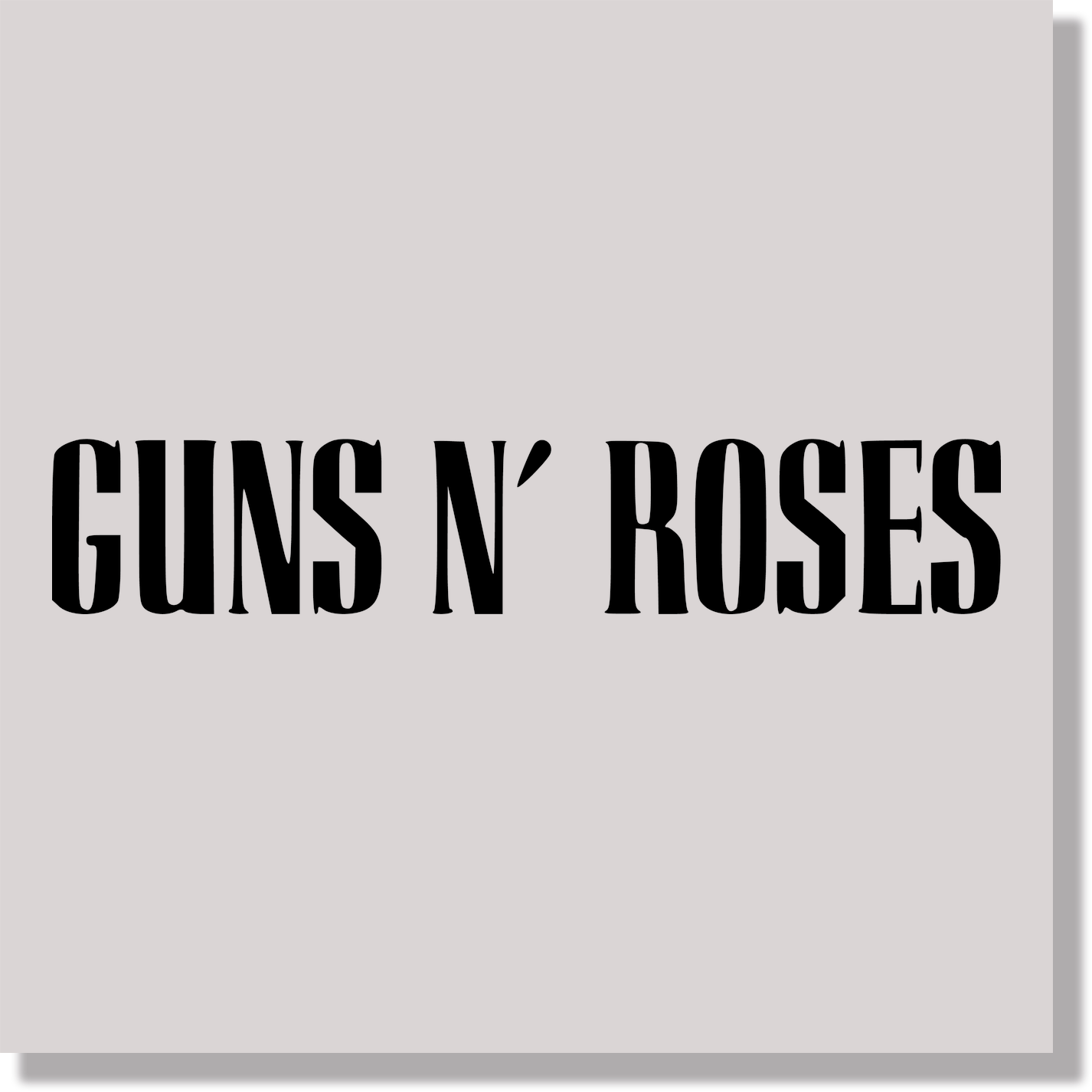 music guns n roses logo band DTF Transfer