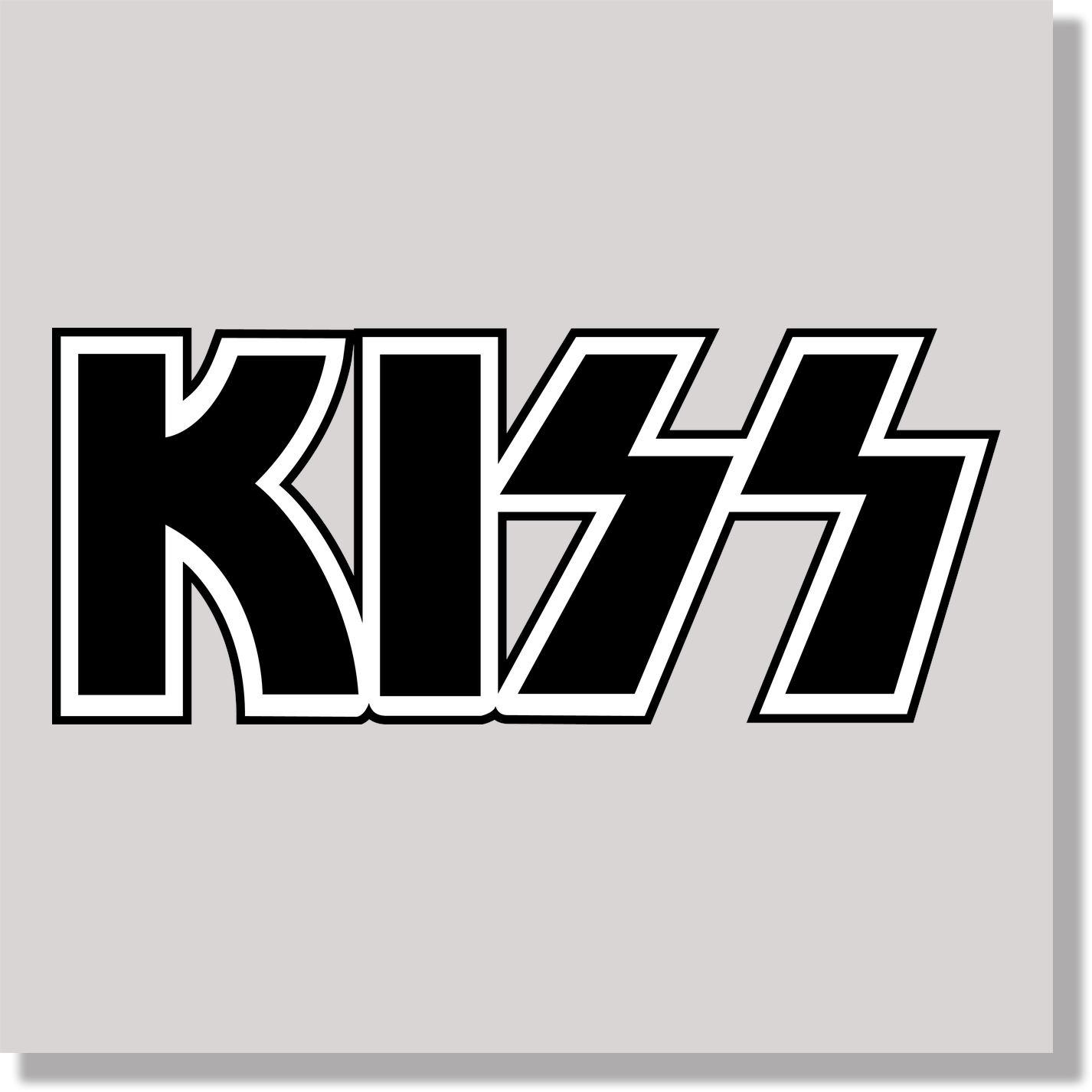 music kiss band logo rock 3 DTF Transfer