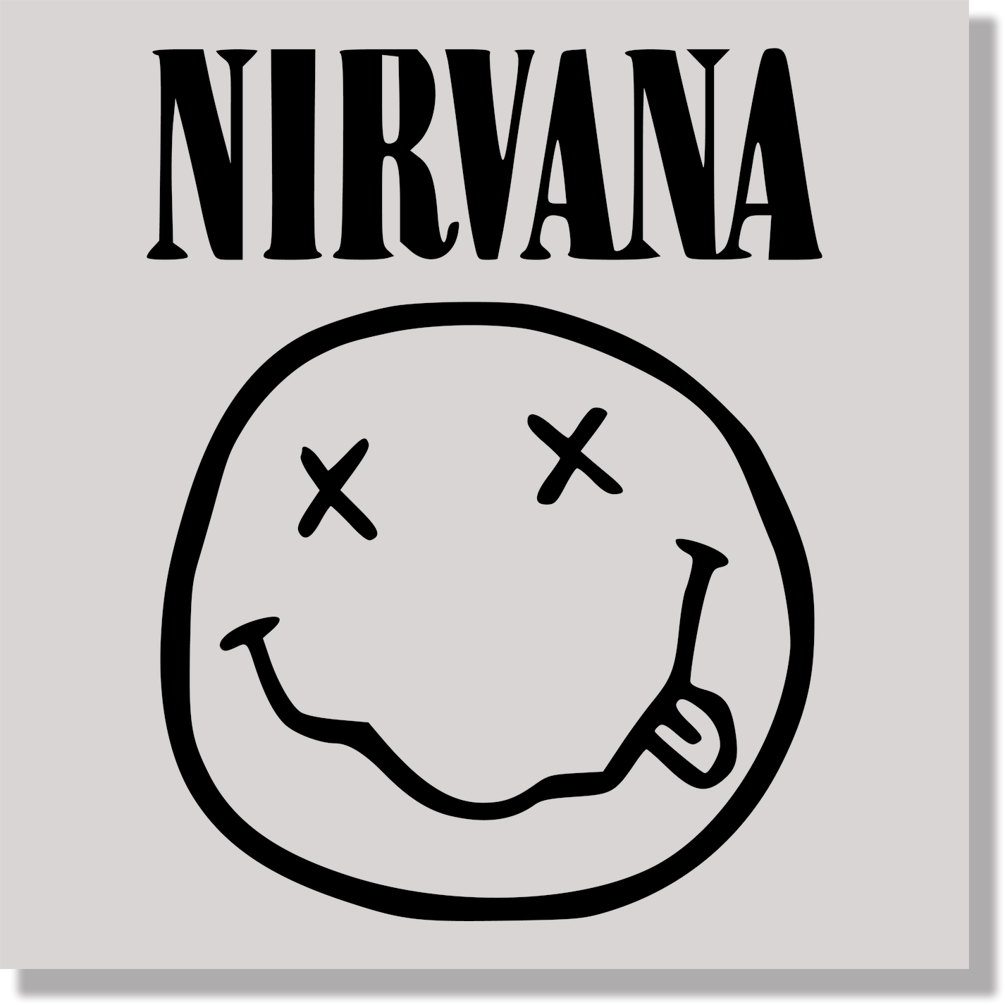 music nirvana smiley face logo DTF Transfer