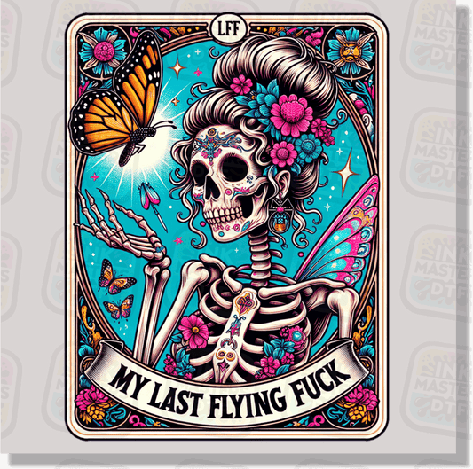 My Last Flying Fuck Tarot Card DTF Transfer - Ink Masters DTF