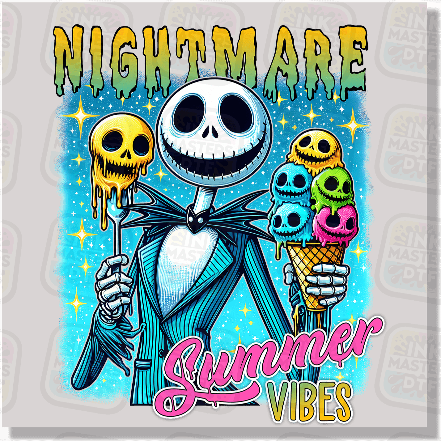 NIghtmare Summer Vibes DTF Transfer - Ink Masters DTF