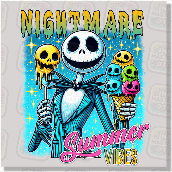 NIghtmare Summer Vibes DTF Transfer - Ink Masters DTF