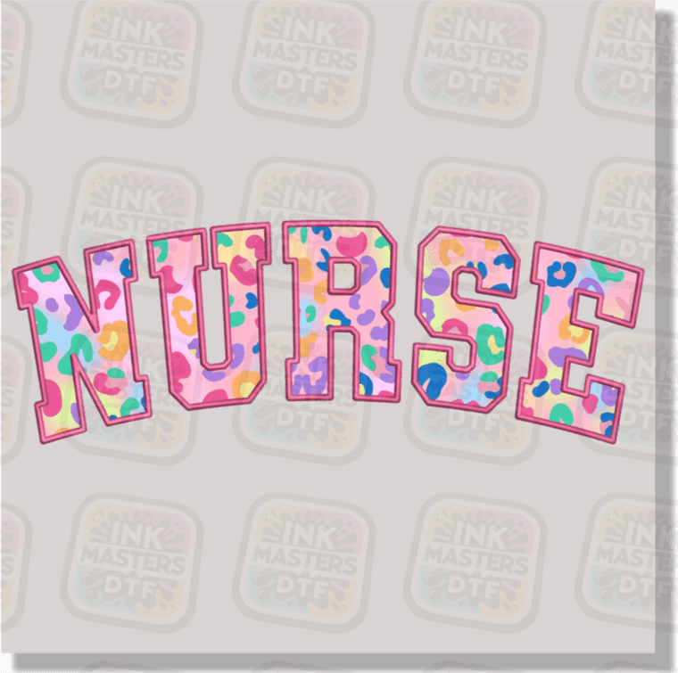 Nurse Faux Embroidery DTF Transfer - Ink Masters DTF