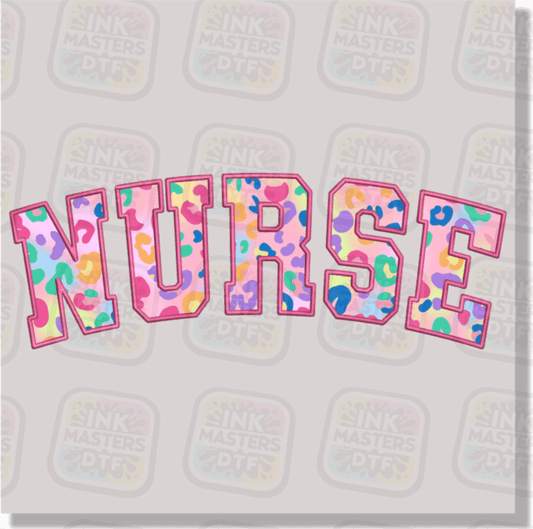 Nurse Faux Embroidery DTF Transfer - Ink Masters DTF