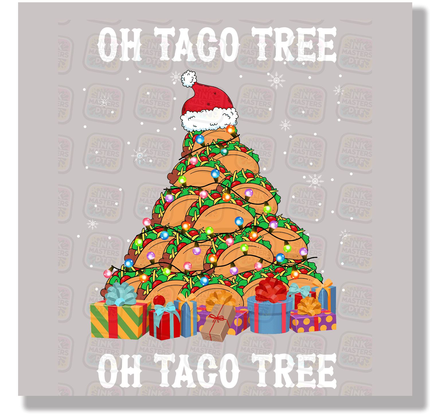 Oh Taco Tree Oh Taco Tree (White Text) DTF Transfer - Ink Masters DTF