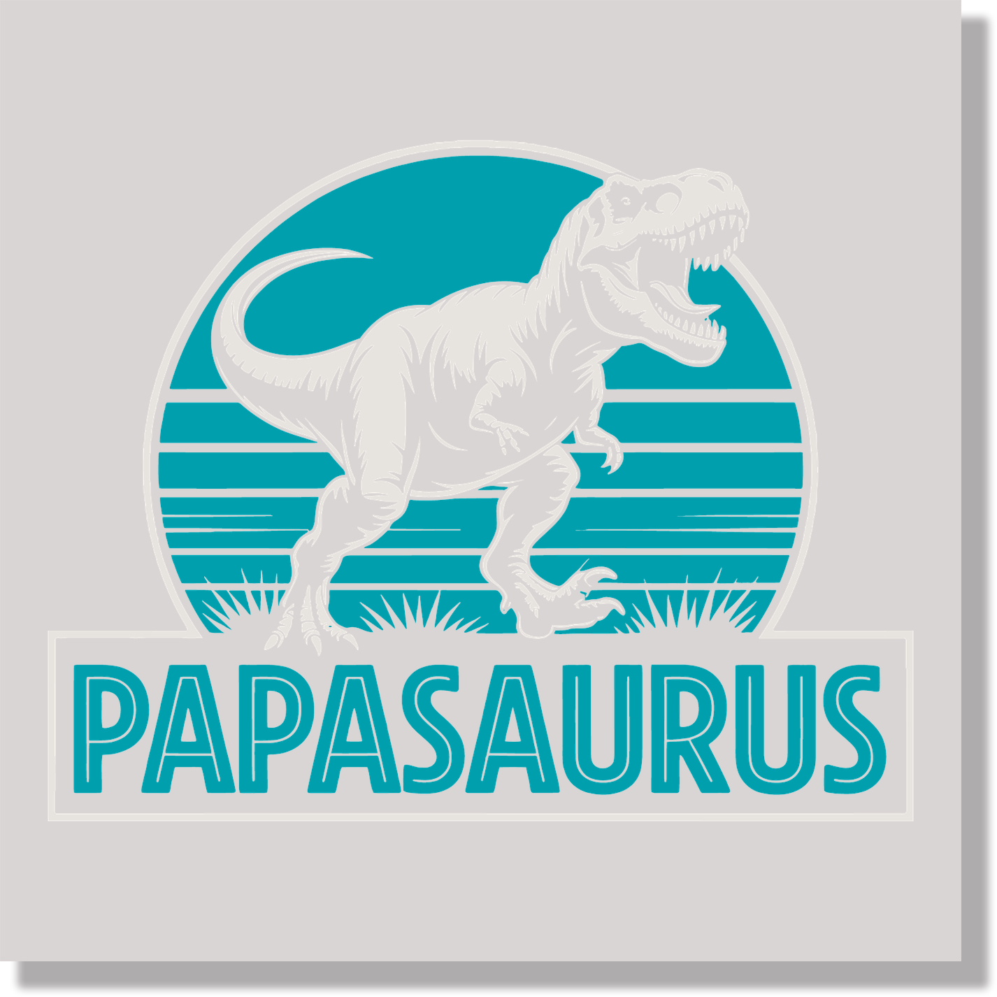 papasaurus fathers day DTF Transfer