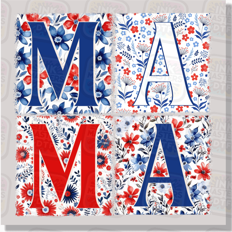 Red White Blue Mama DTF Transfer - Ink Masters DTF