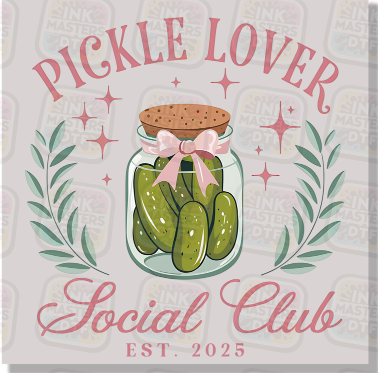 Pickle Lover Social Club DTF Transfer