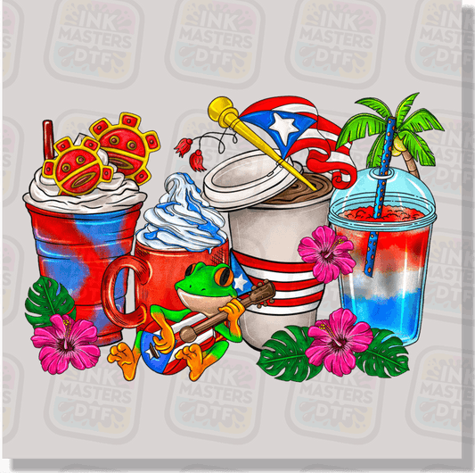 Puerto Rico Coffee DTF Transfer - Ink Masters DTF