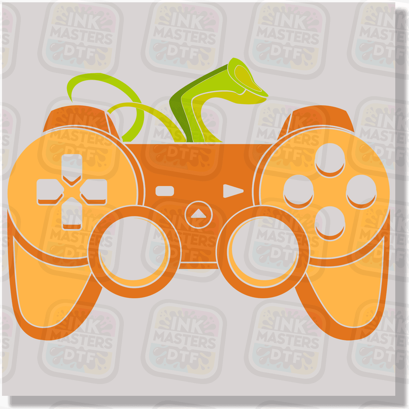 Pumpkin Gamer Remote DTF Transfer - Ink Masters DTF