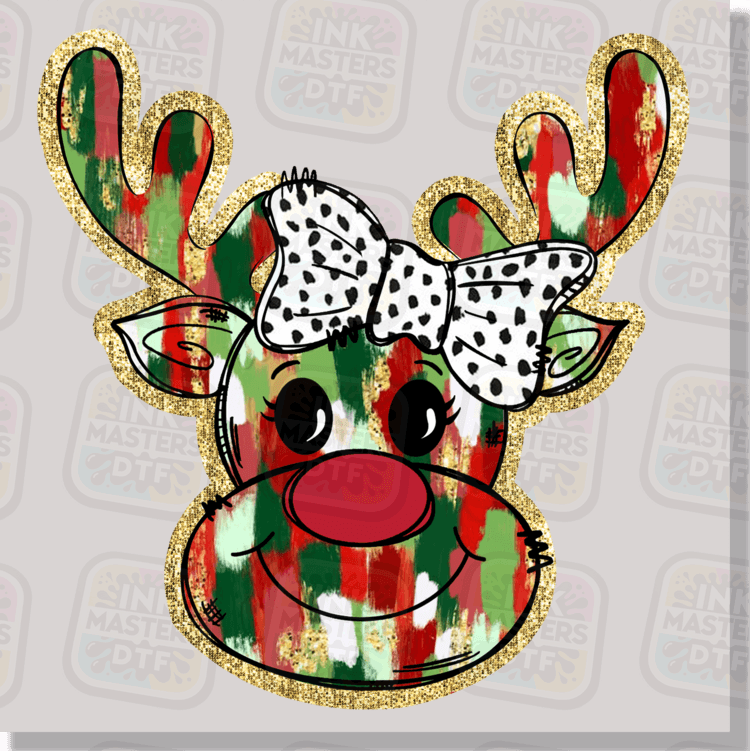 Christmas Reindeer Kids DTF Transfer