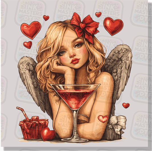 Retro Cupid Girl DTF Transfer - Ink Masters DTF