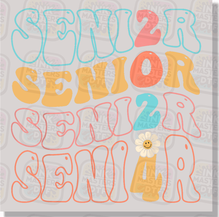 Senior 2024 Retro DTF Transfer - Ink Masters DTF