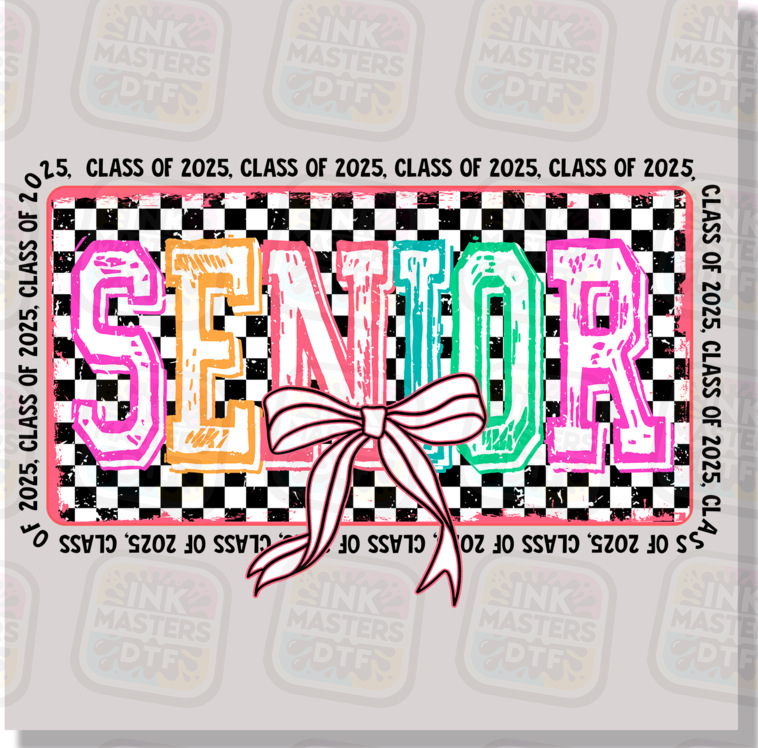 Retro Coquette Senior Class Of 2025 DTF Transfer