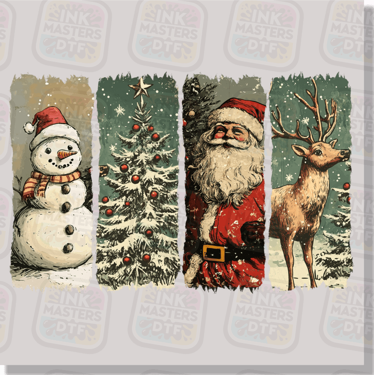 Vintage Christmas DTF Transfer - Ink Masters DTF