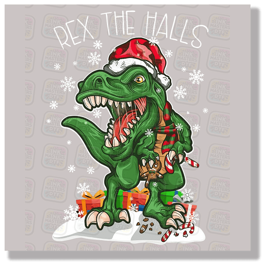 Rex The Halls DTF Transfer - Ink Masters DTF