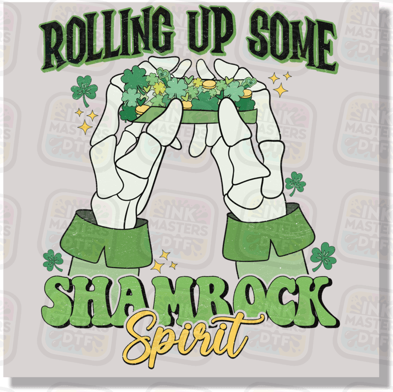 Rolling Up Some Shamrock Spirit DTF Transfer - Ink Masters DTF