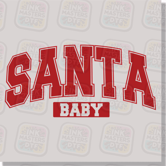 Santa Baby University Text DTF Transfer - Ink Masters DTF