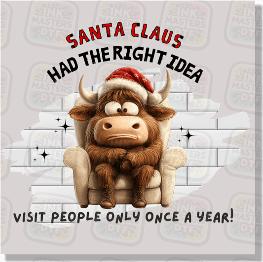 Santa Had The Right Idea DTF Transfer - Ink Masters DTF