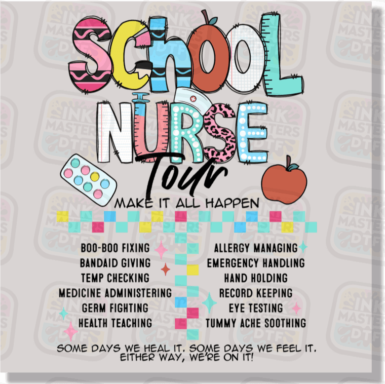 School Nurse DTF Transfer - Ink Masters DTF