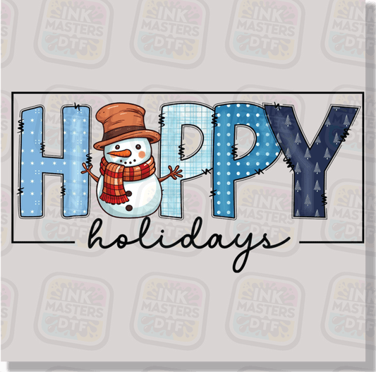Snowman Happy Holidays DTF Transfer - Ink Masters DTF