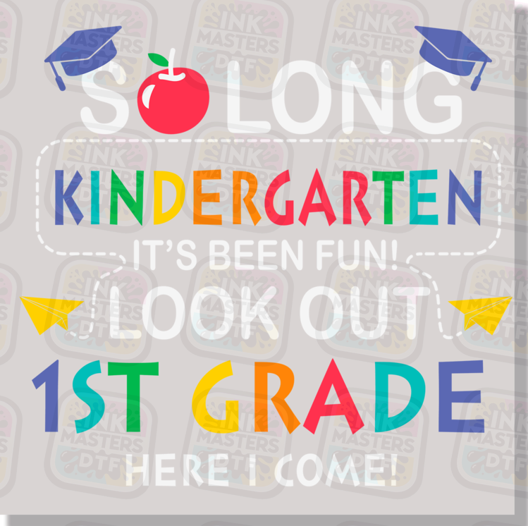 So Long Moving Up Grade School DTF Transfer