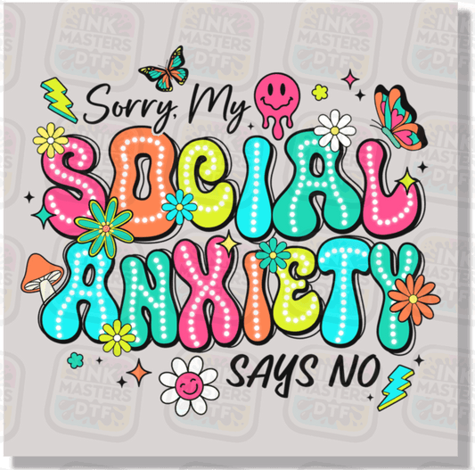 Social Anxiety DTF Transfer - Ink Masters DTF