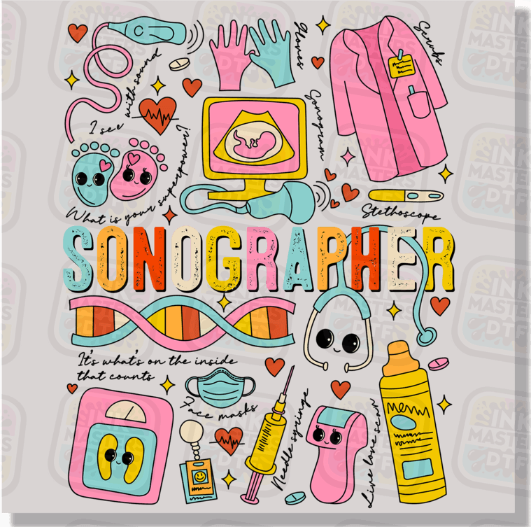 Sonographer DTF Transfer - Ink Masters DTF