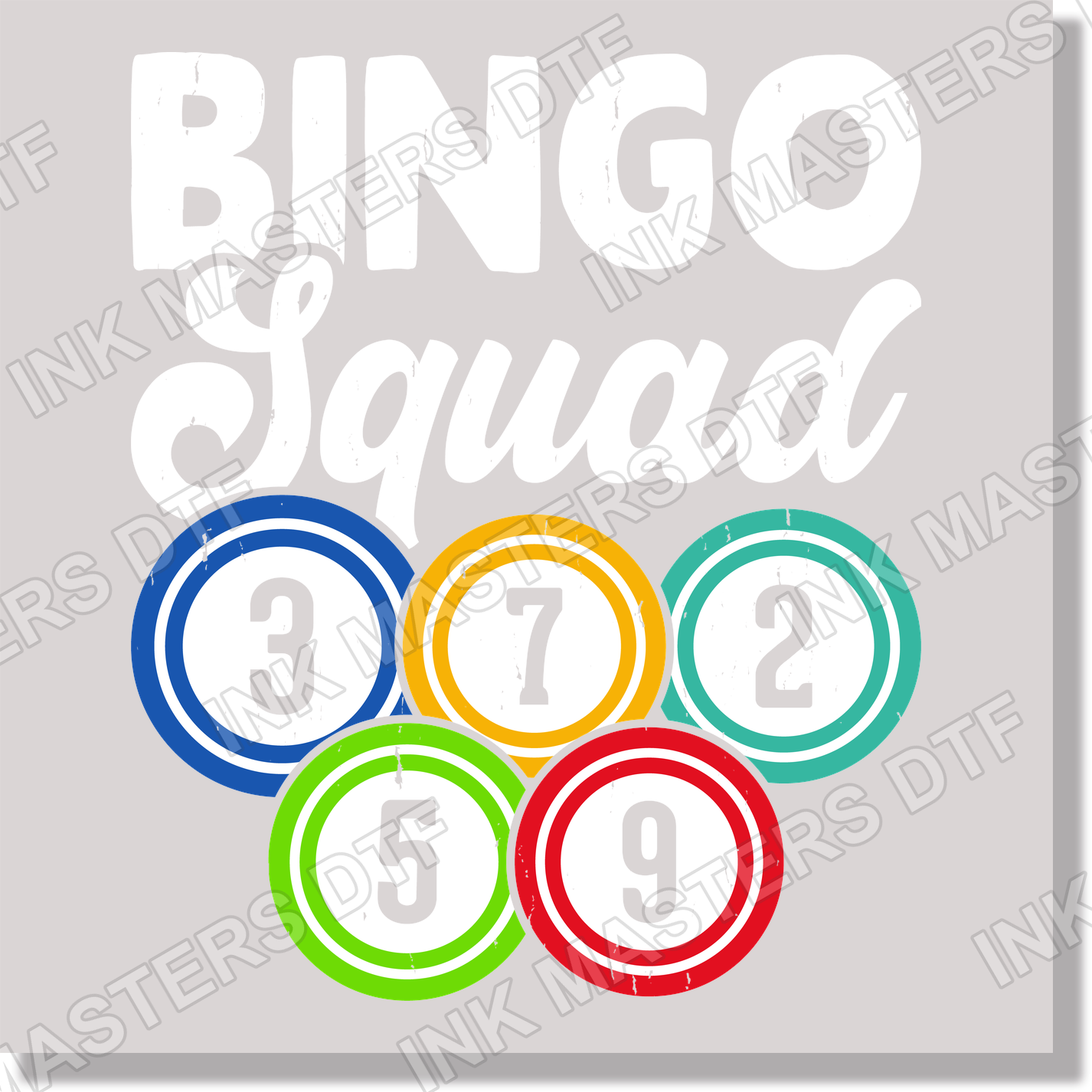 Olympic Rings Circles Colorful DTF Transfer