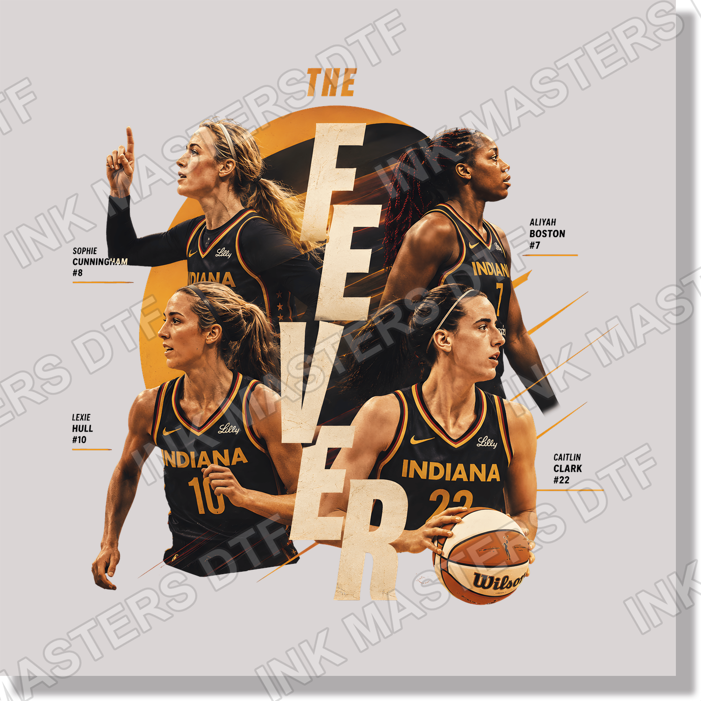 The Fever Indiana Womens Basketball DTF Transfer