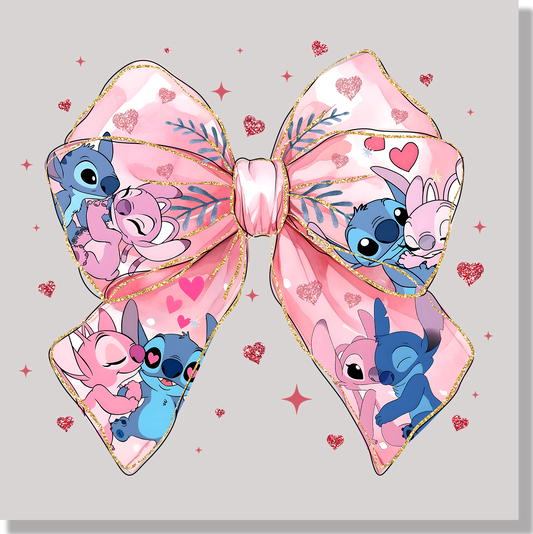 Stitch And Angel Bow DTF Transfer - Ink Masters DTF