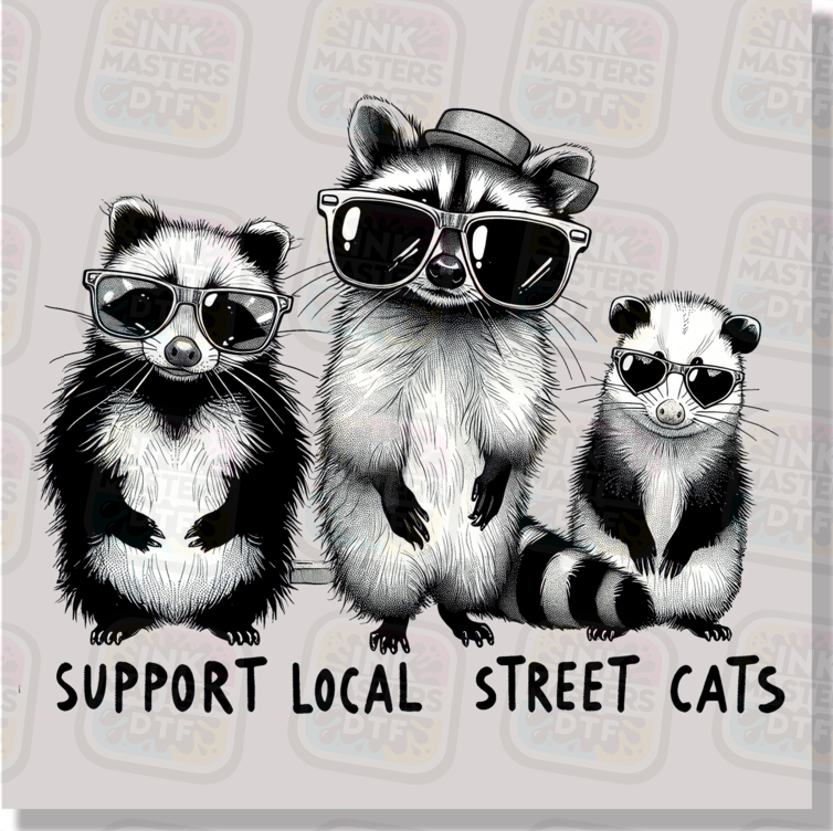 Support Local Street Cats DTF Transfer