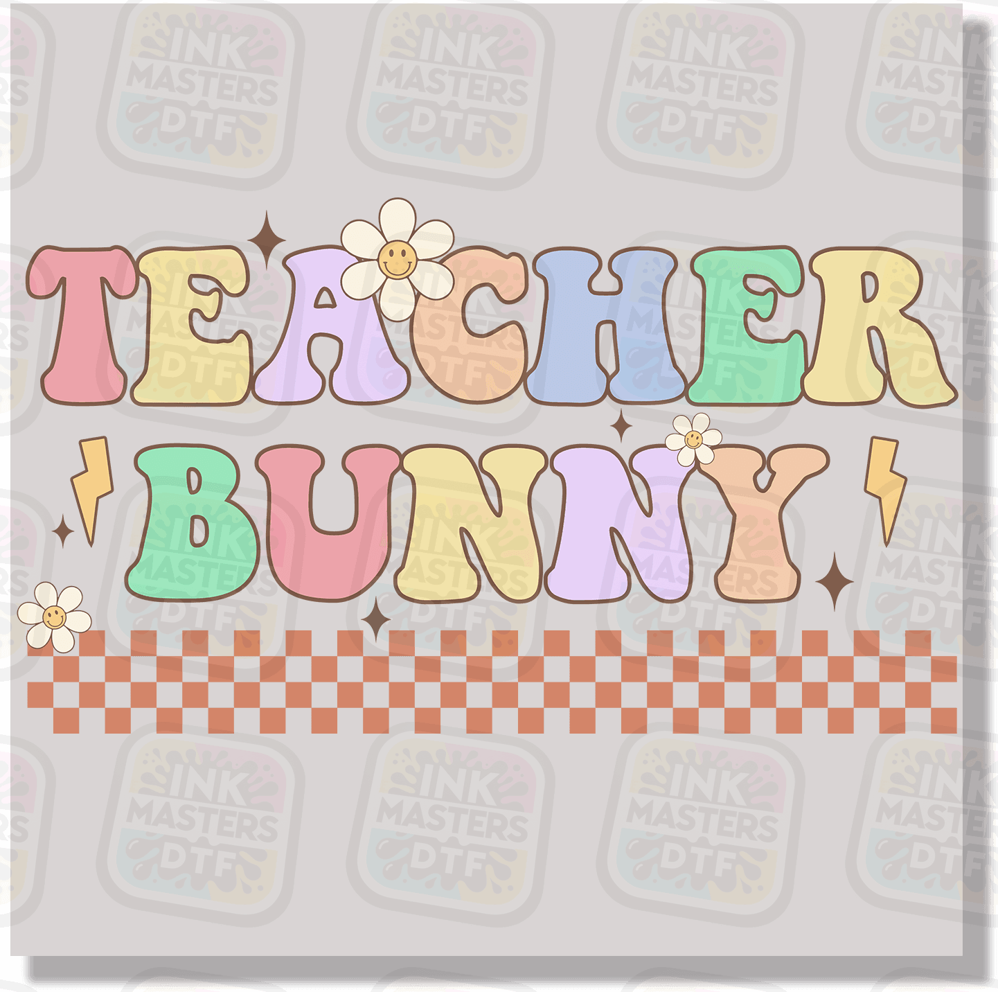 Teacher Bunny DTF Transfer - Ink Masters DTF