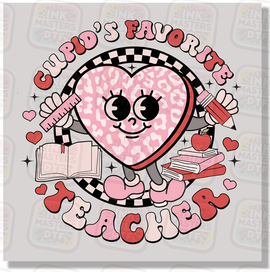 Cupids Favorite Teacher DTF Transfer - Ink Masters DTF