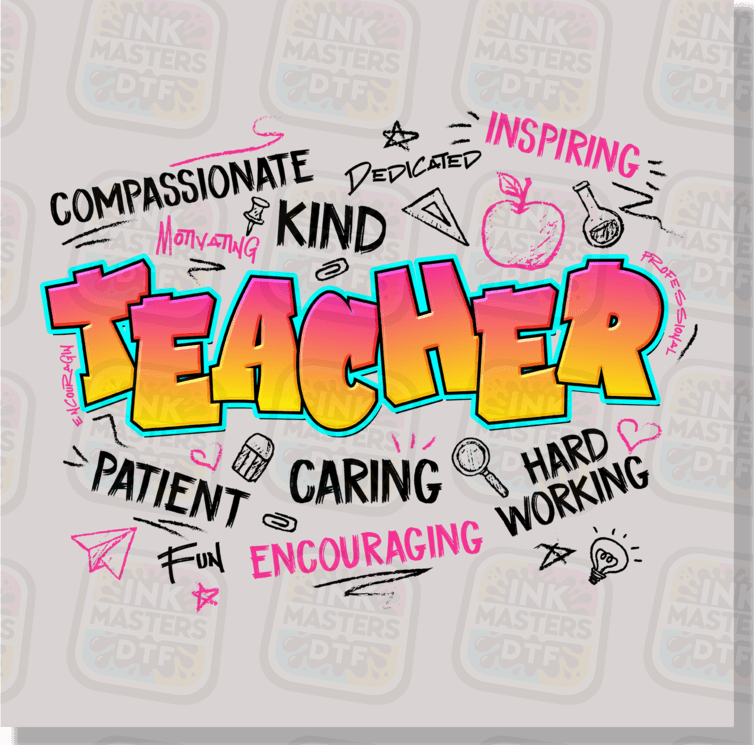 Teacher Graffiti DTF Transfer