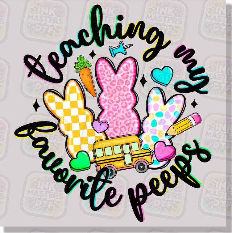 Teaching My Favorite Peeps DTF Transfer - Ink Masters DTF