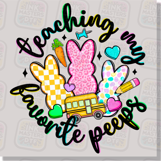 Teaching My Favorite Peeps DTF Transfer - Ink Masters DTF