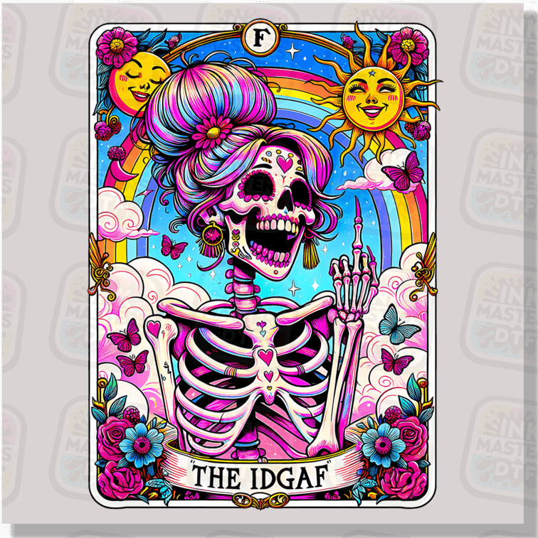 The IDGAF Tarot Card DTF Transfer - Ink Masters DTF