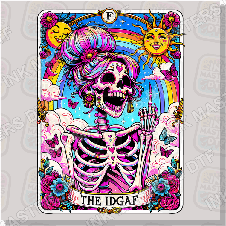 The IDGAF Tarot Card DTF Transfer - Ink Masters DTF