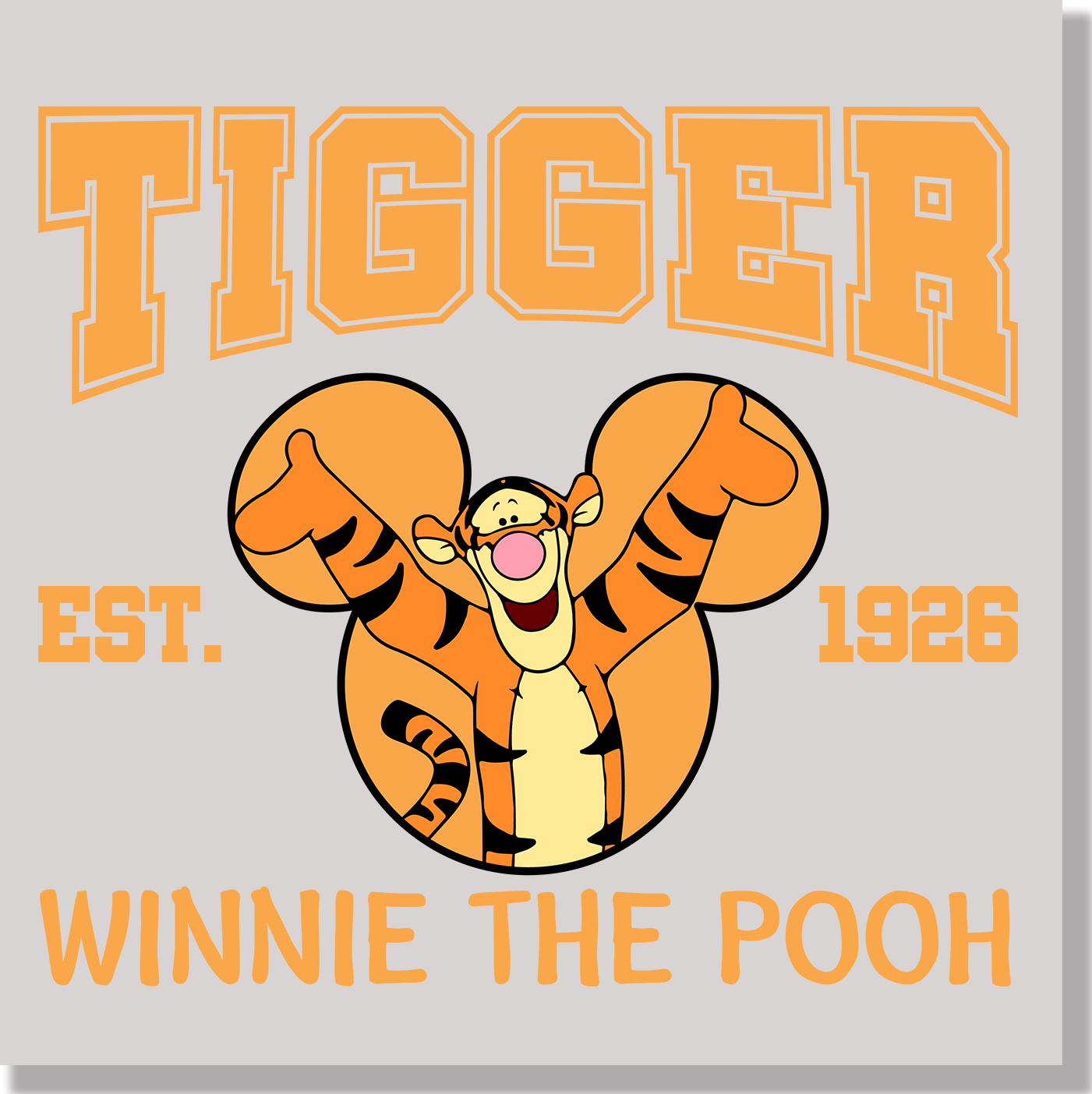 Tigger Winnie The Pooh DTF Transfer