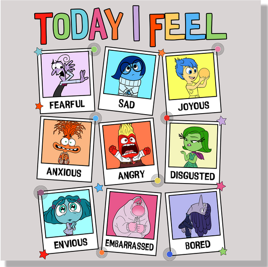 Inside Out Today I Feel DTF Transfer - Ink Masters DTF