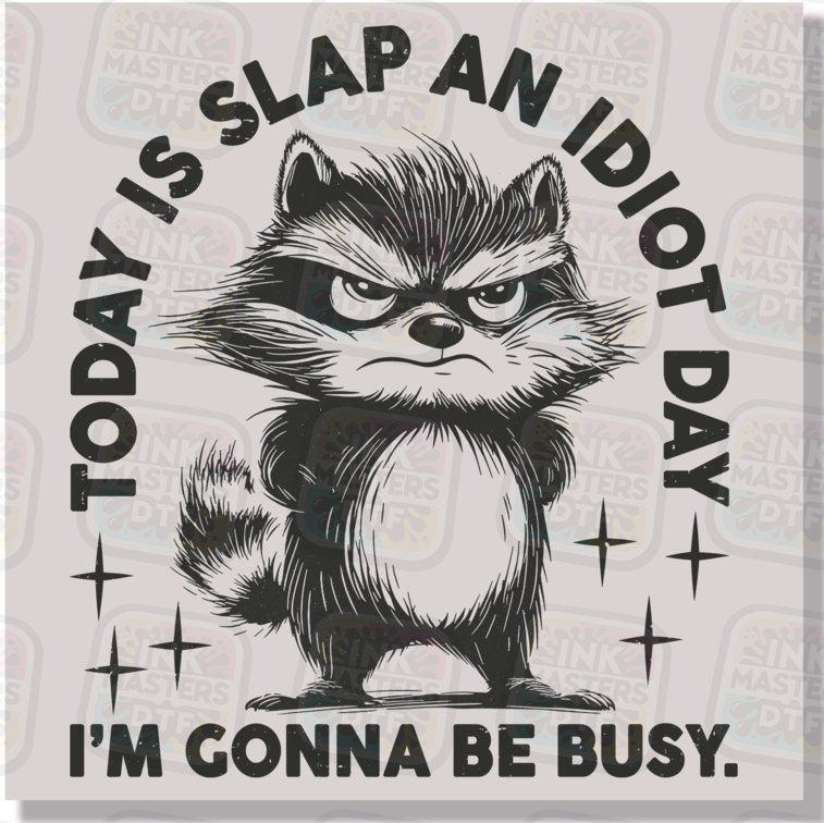 Today Is Slap An Idiot Day I'm Gonna Be Busy DTF Transfer