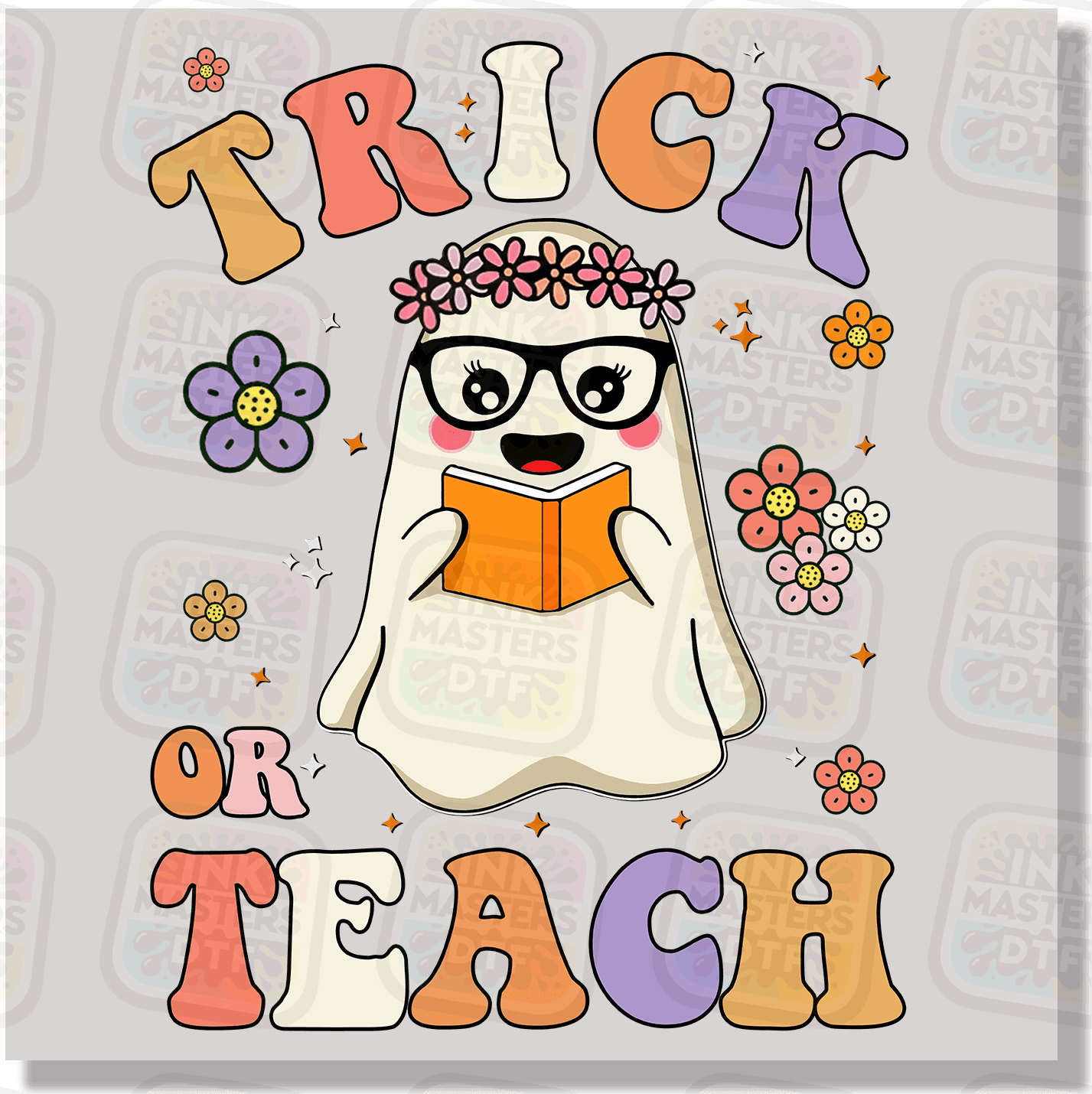 Trick Or Teach Retro DTF Transfer - Ink Masters DTF