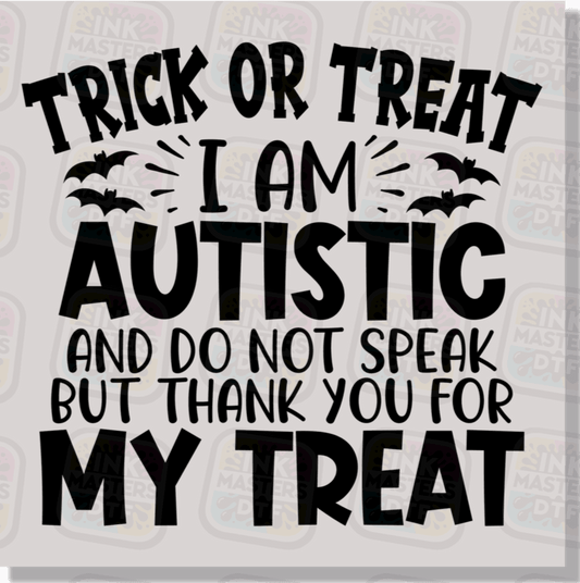 Trick Or Treat Autism DTF Transfer - Ink Masters DTF